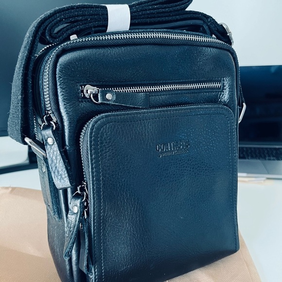 Contact’s Genuine Leather Messenger Bag  for Men (or ladies😀) - Picture 2 of 5